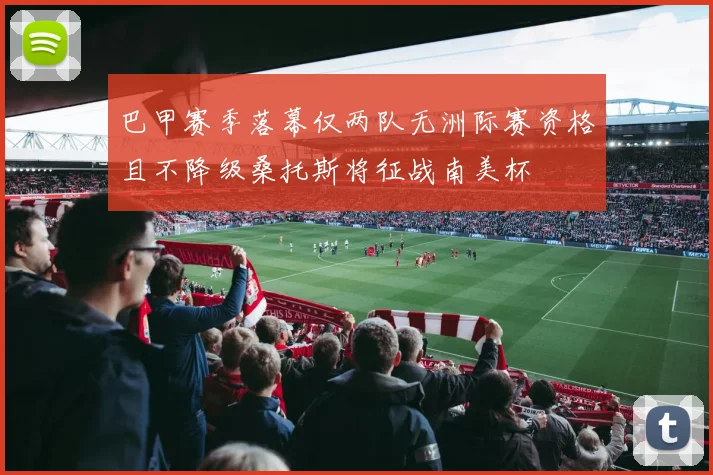 巴甲赛季落幕仅两队无洲际赛资格且不降级桑托斯将征战南美杯